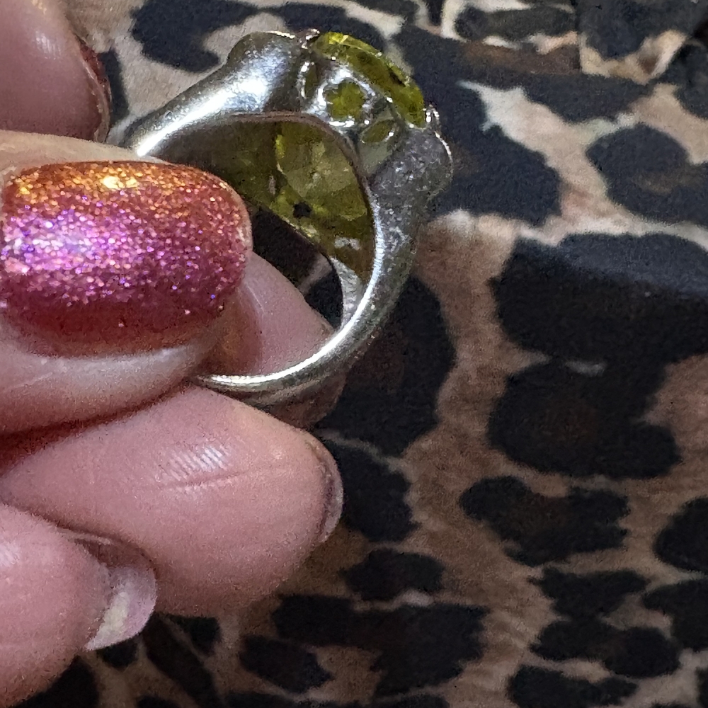 Source Unknown Citrine Silver Ring - image 3